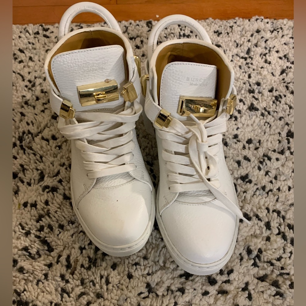 Buscemi Quest Site Boot. High top leather sneakers.